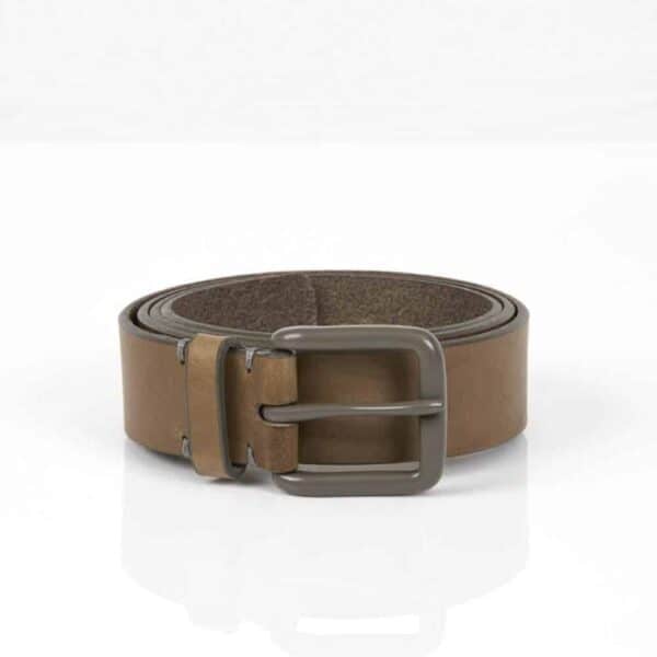 Awling Grey vegetable tanned leather belt for men made in UK designer leather belt