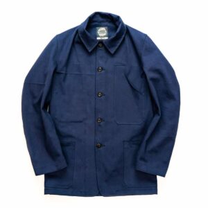 Yarmouth oilskins Navy mechanics jacket cotton twill, navy chore jacket, french workers jacket