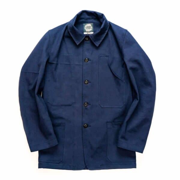 Mechanics Jacket - Yarmouth Oilskins - Navy Chore Jacket - SGB