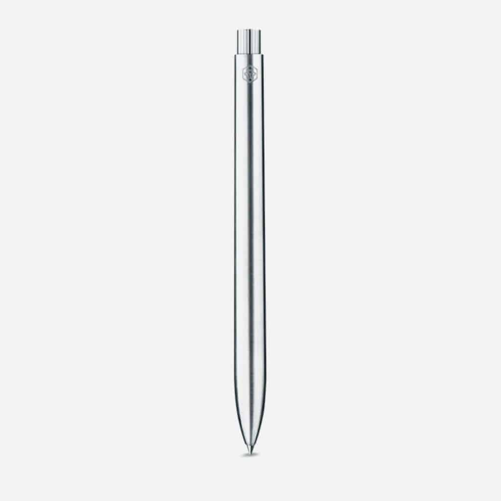 ajoto aluminium raw brushed pen, luxury pen, rollerball pen