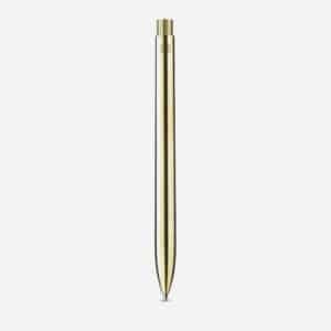 ajoto raw brushed brass pen, luxury rollerball pen, brass pen