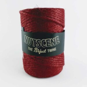 nutscene chunky red twine, red thick garden twine, crafters garden twine red