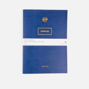 silvine originals limited edition blot blue exercise book, school notebook, handbound exercise notebook