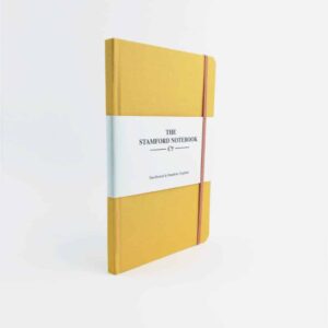 stamford notebook sunshine yellow woven cloth notebook front