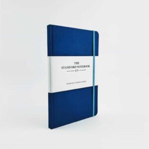 stamford notebooks royal blue woven cloth notebook, blue journal