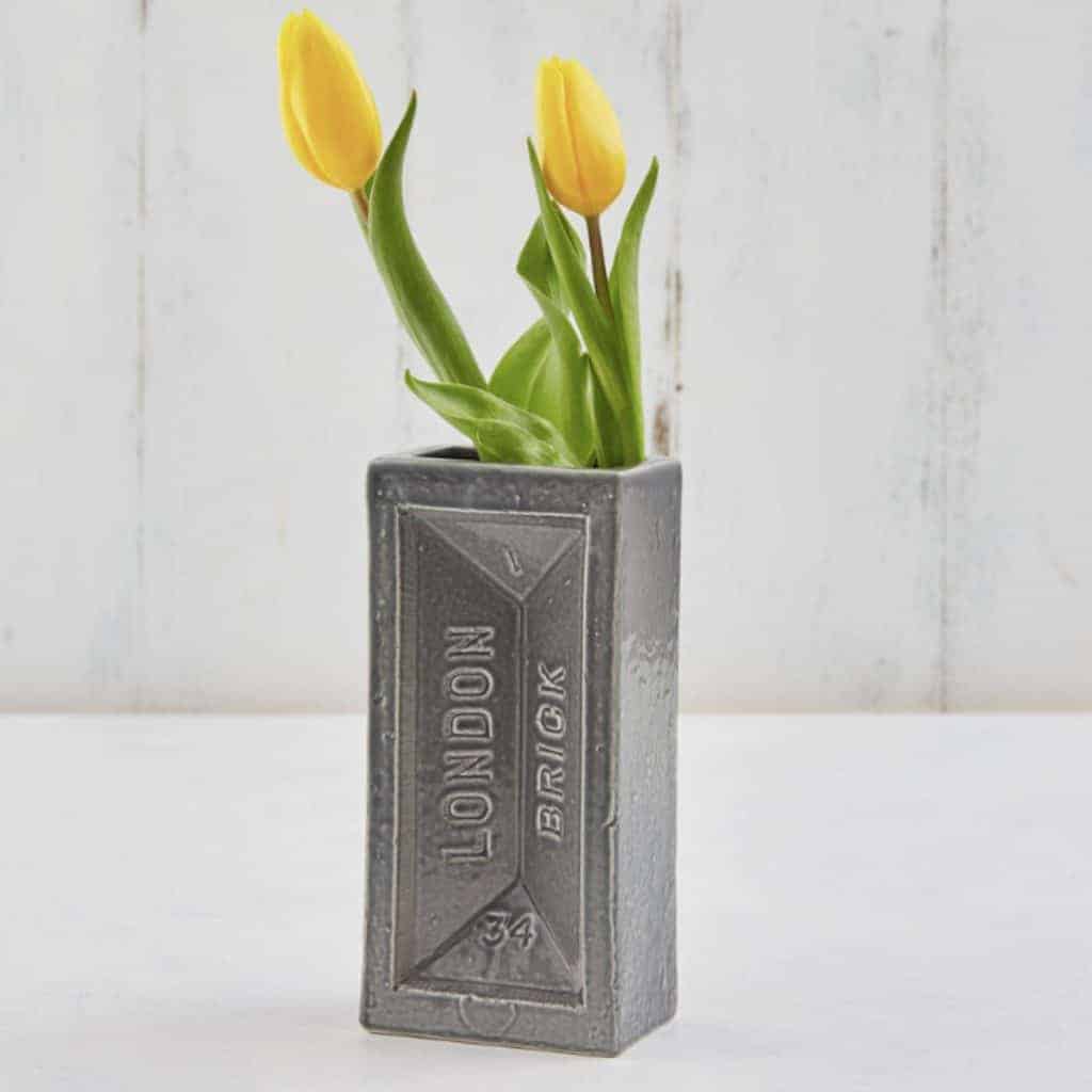 Grey London Brick Vase Stolen Form Grey Brick Vase SGB