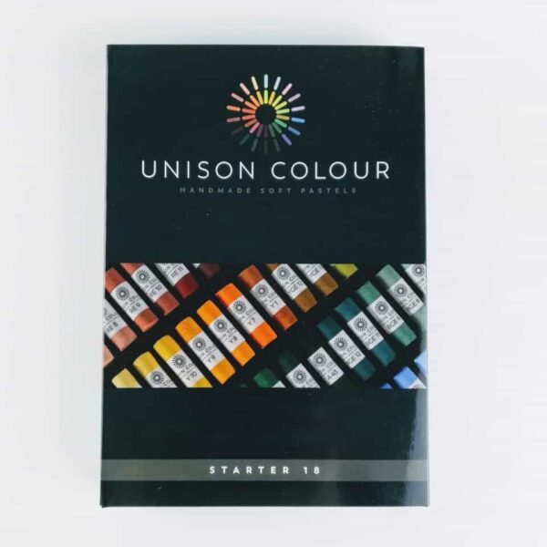 unison colour classic 18 pastel set, artists soft pastel set, beginners pastel set handmade soft artist pastels made in northumbria