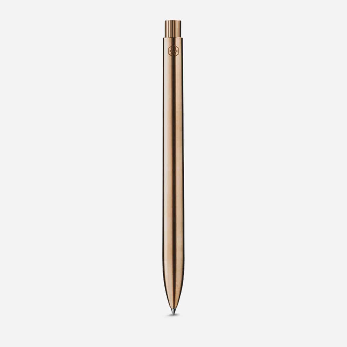 AJOTO gold plated stainless steel pen, gold pen 18ct gold luxury designer pen