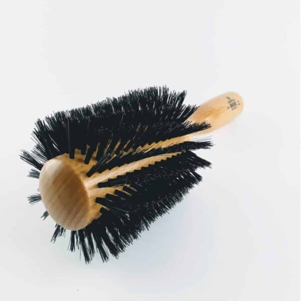 Kent brushes large spiral hair brush, wooden handle natural brsitle large hair brush styling brush