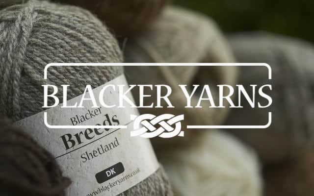 blacker yarns british wool with white logo