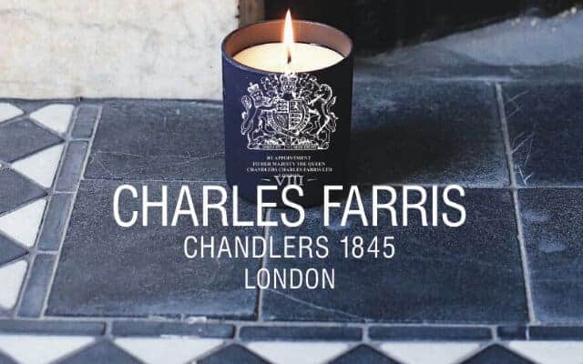 charles farris candle on hearth