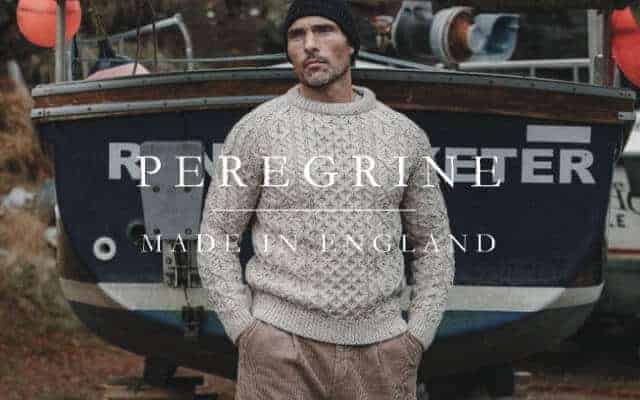 peregrine clothing, peregrine husdaon aran jumper