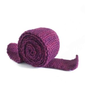Penelope Cream manganese Berry Tie, berry luxury hand knitted tiesmall