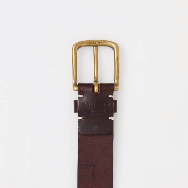 Original Belt - Walnut Leather/Brass - Sir Gordon Bennett - Awliing Belts