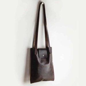 Heather borg leather shoulder bag, handmade british made leather small shoulder hand bag