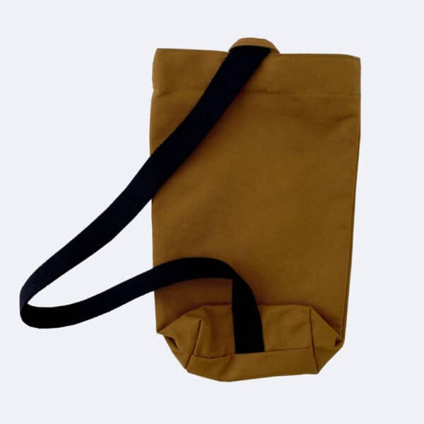 Ambar wine carrier in waxed cotton made in UK