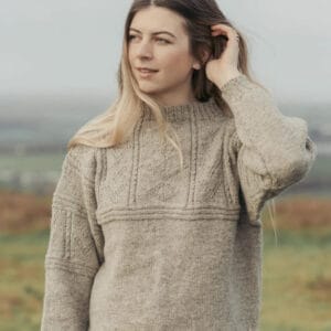 anchor gansey knitting kit made from cornwall british wool