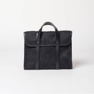 cherchbi barrett flap wool briefcase made in uk