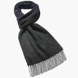 Black merino wool bronte by moon black woolen scarf abraham moon scarf black