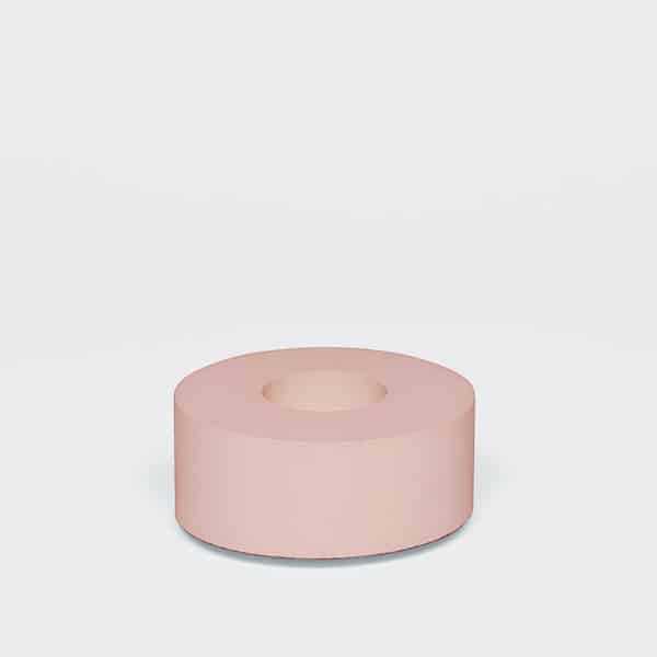 Blush large candle and holder set JUST HOLDER SIDE VIEW