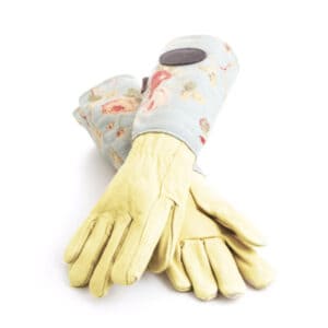 bradley's flral blue gardening glove