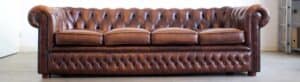 Brown chesterfield header