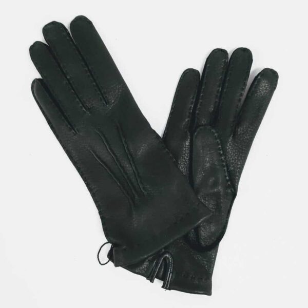 Chester jefferies park lane black leather gloves, handmade leather ladies gloves for women
