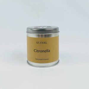 Citronella tin candle front west