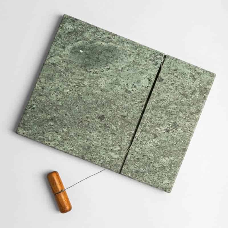 Coniston stonecraft large cheeseboard, slate cheese board with wire made in Uk
