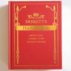 Debretts handbook, classic bok on etiquette and decorum, book on british manners from Debrett's