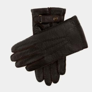 Hampton luxury leather black gloves dents luxury men's leather gloves black leather gloves finest men's gloves