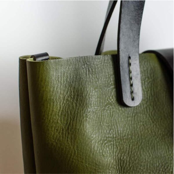 Convertible Executive Leather Bag Classic Size in Olive Green | Silver &  Riley