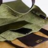 Olive Green Italian Leather Tote Bag - Image 5