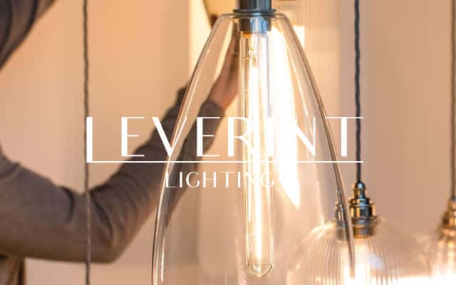 leverint lighting handblown lglass liighting Made in UK