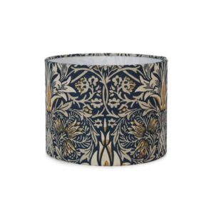 snakehead lampshade in william morris fabric small lampshade arts and crafts green and heath