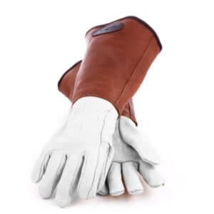 tan anti bramble gardening gloves