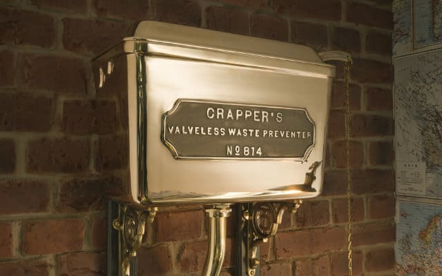 Thomas crapper copper cistern