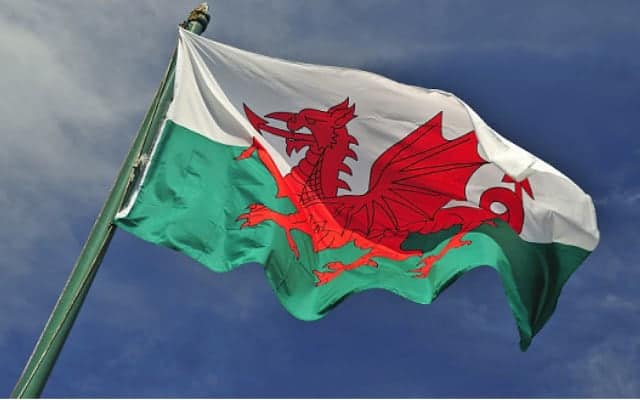 Welsh national symbol if red dragon on flag