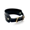 Raven Black Leather Sighthound Collar