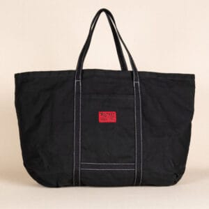 Ratsey and lapthorn black beach bag made in Uk canvas tote bag