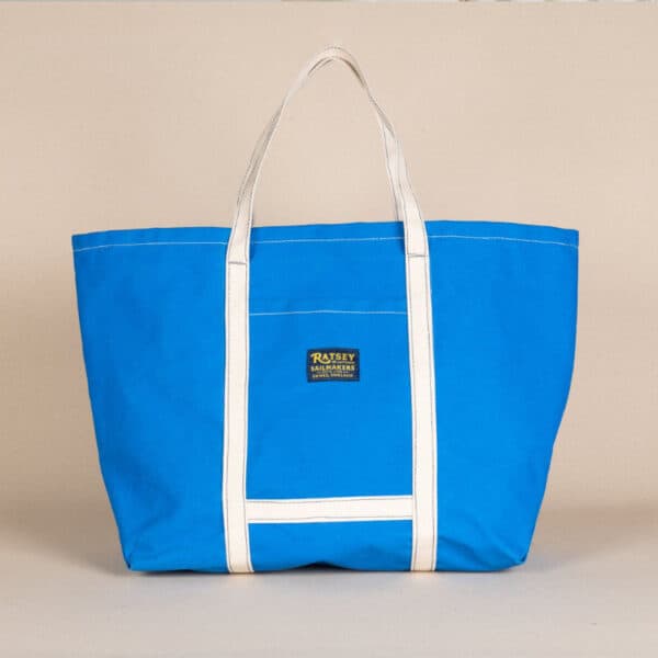 Ratsey and lapthorn blue beach bag canvas tote made in Uk