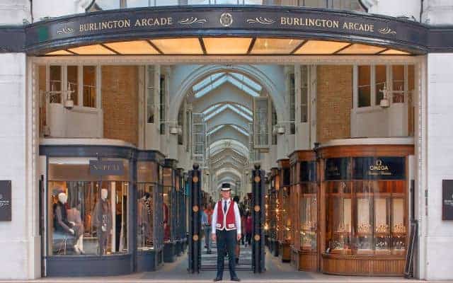 burlington arcade with bulrington beadle burlington arcade on of the first shopping arcades