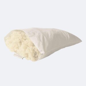 wool pillow open