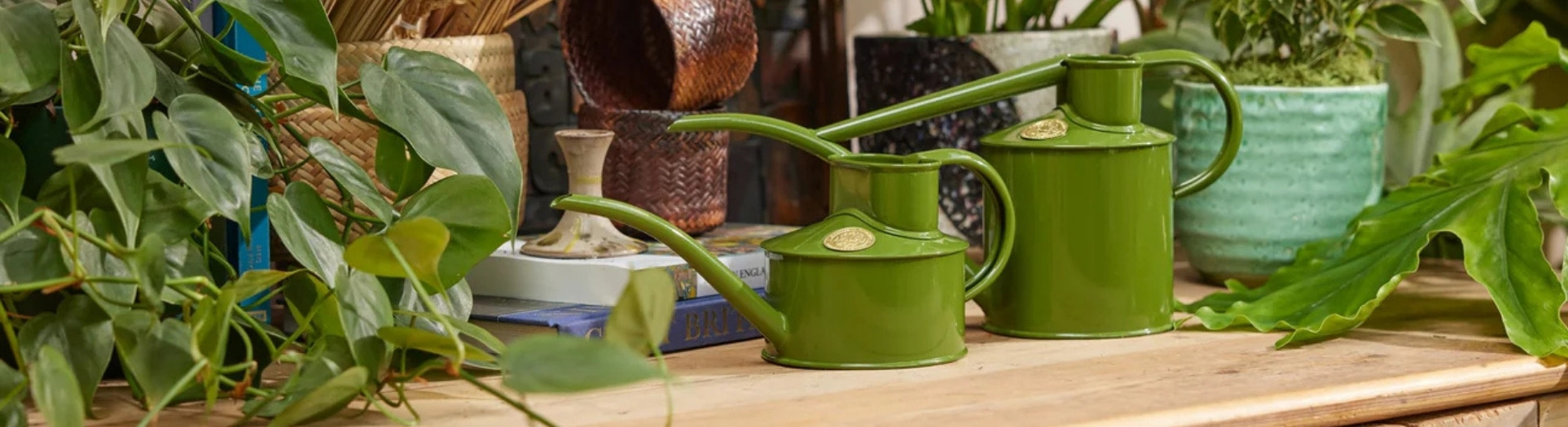 haws handmade watering cans green coated lifestyle haws handmade watering cans green coated lifestyle