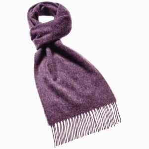 Bronte by moon purple heather wool scarf merino wool abraham moon purple wool scarf