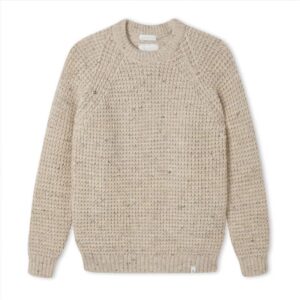 peregrine clothing waffle skiddaw women's winter jumper, british wool jumper