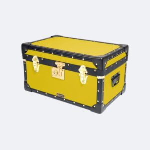 yellow storage trunk