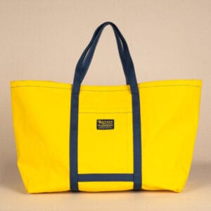 British made beach bag ratsey and lapthorn yellow beach bag